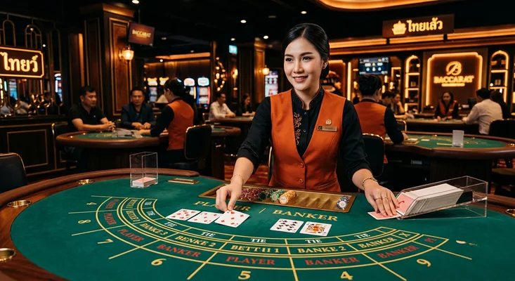 bp6699 เกมคาสิโนสดบาคาร่า โต๊ะจริง ดีลเลอร์สด